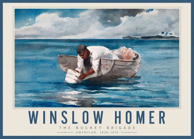 Winslow Homer The Bucket Brigade No4 - Plakát