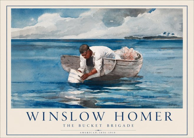 Winslow Homer The Bucket Brigade No5 - Plakát
