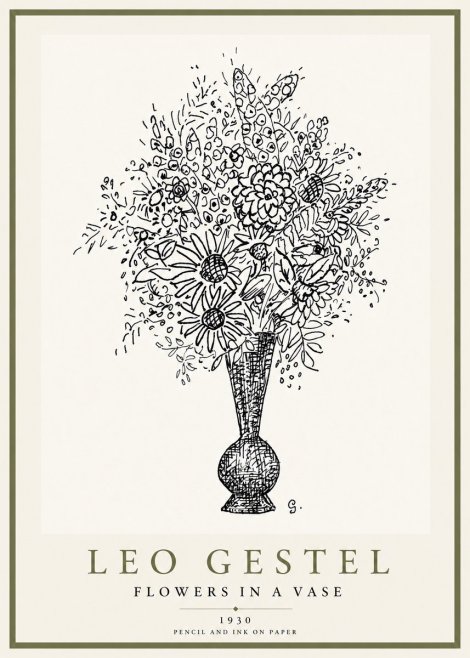 Leo Gestel Flowers in a Vase No3 - Plakát