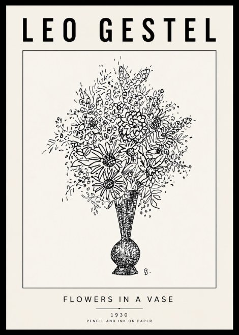 Leo Gestel Flowers in a Vase No6 - Plakát