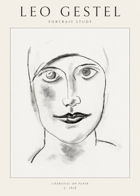 Leo Gestel Portrait Study I No1 - Plakát