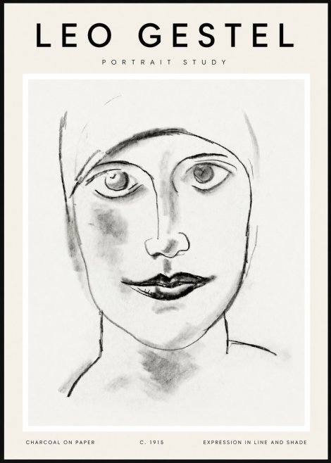 Leo Gestel Portrait Study I No2 - Plakát