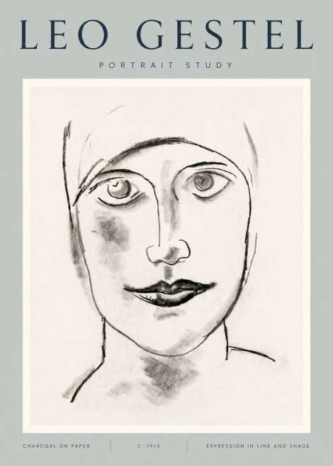 Leo Gestel Portrait Study I No5 - Plakát