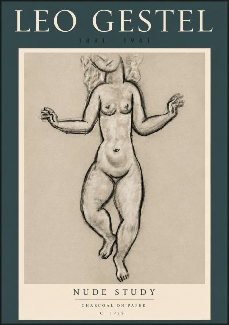 Leo Gestel Nude Study No4 - Plakát