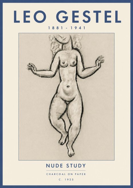 Leo Gestel Nude Study No6 - Plakát