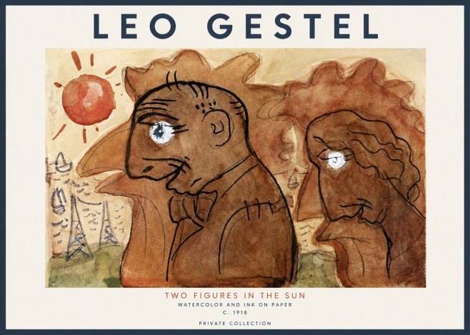 Leo Gestel Two Figures in the Sun No2 - Plakát