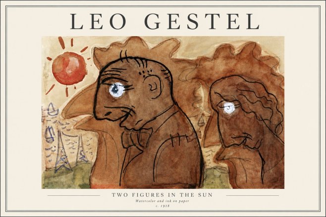 Leo Gestel Two Figures in the Sun No4 - Plakát