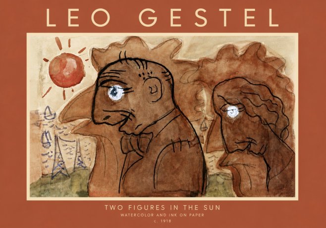 Leo Gestel Two Figures in the Sun No5 - Plakát