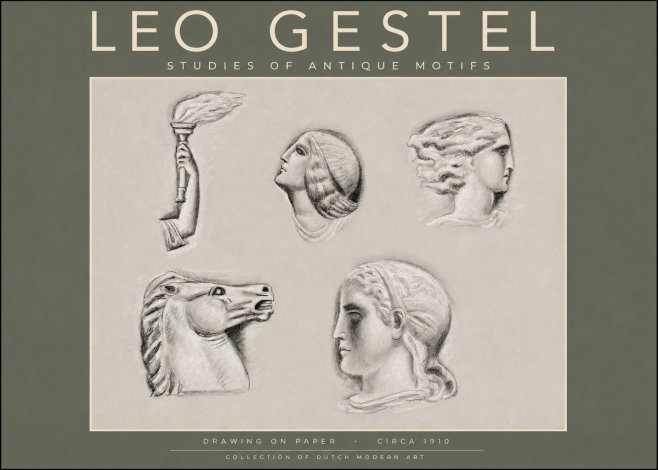 Leo Gestel Studies of Antique Motifs No2 - Plakát