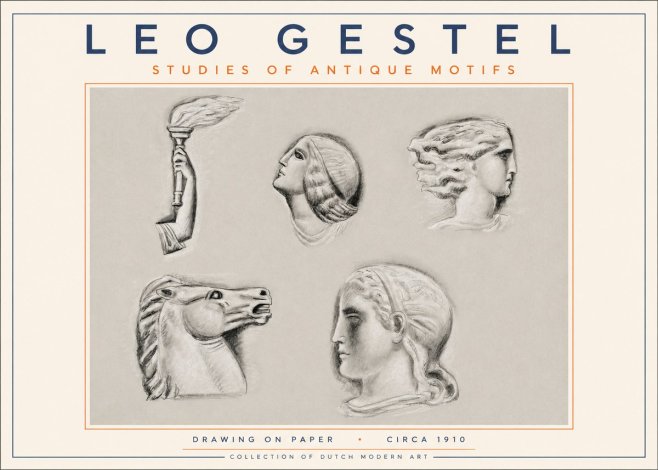 Leo Gestel Studies of Antique Motifs No3 - Plakát
