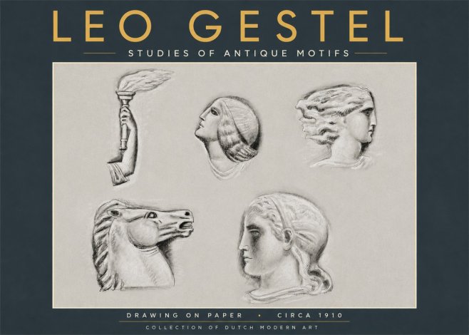 Leo Gestel Studies of Antique Motifs No5 - Plakát
