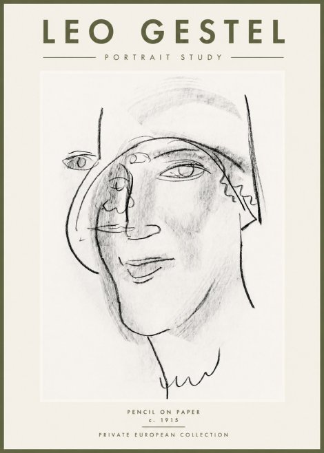 Leo Gestel Portrait Study II No3 - Plakát