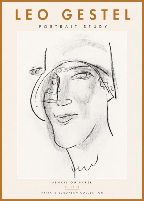Leo Gestel Portrait Study II No4 - Plakát