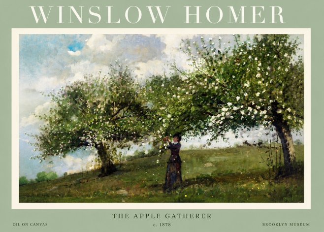Winslow Homer The Apple Gatherer No2 - Plakát