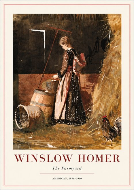 Winslow Homer The Farmyard No3 - Plakát