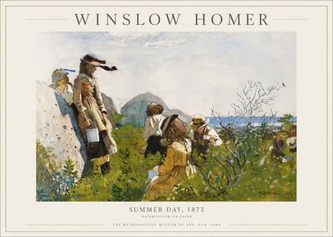 Winslow Homer Summer Day, 1873 No3 - Plakát