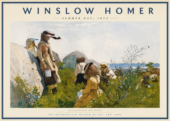 Winslow Homer Summer Day, 1873 No5 - Plakát