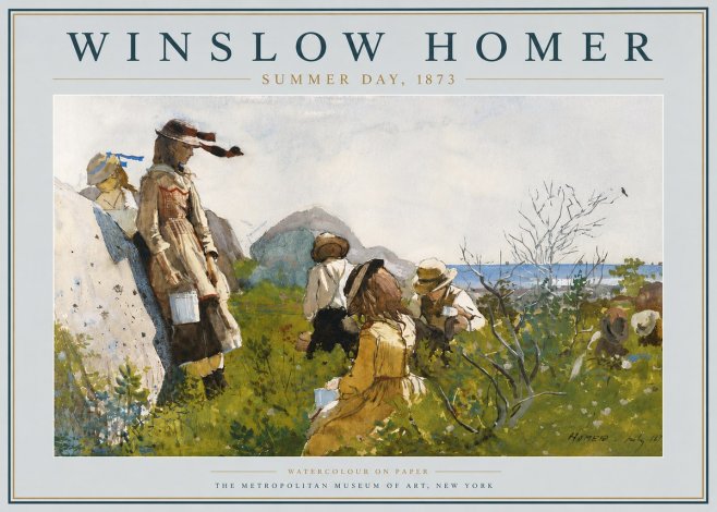 Winslow Homer Summer Day, 1873 No6 - Plakát