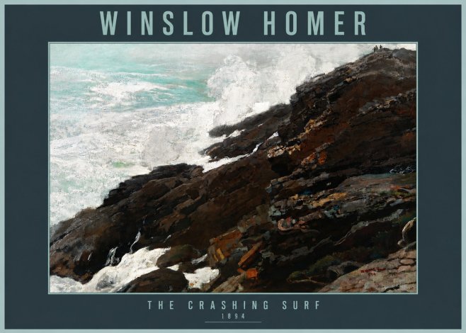 Winslow Homer The Crashing Surf No2 - Plakát