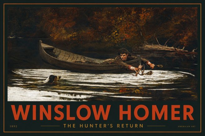 Winslow Homer The Hunter's Return No2 - Plakát