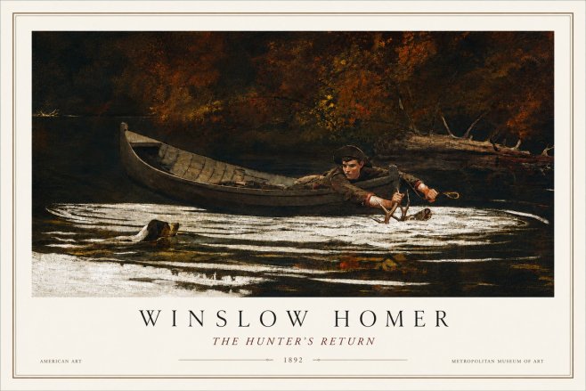 Winslow Homer The Hunter's Return No3 - Plakát