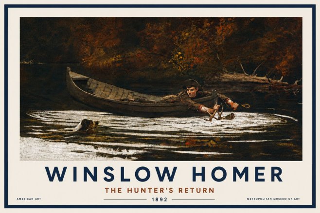 Winslow Homer The Hunter's Return No4 - Plakát