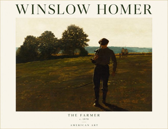 Winslow Homer The Farmer No1 - Plakát
