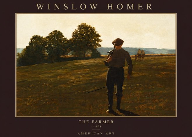 Winslow Homer The Farmer No2 - Plakát