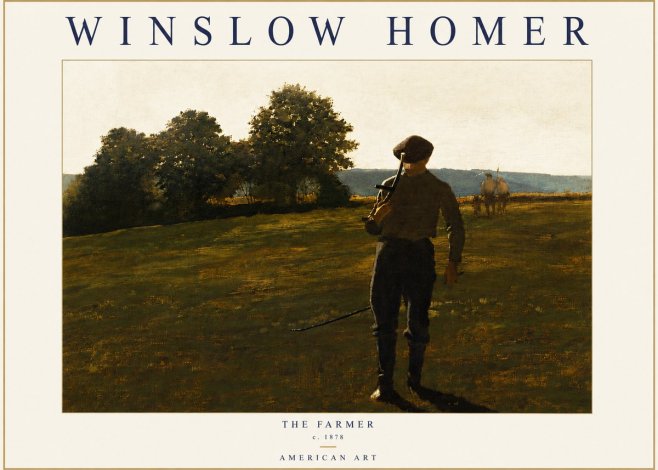 Winslow Homer The Farmer No4 - Plakát