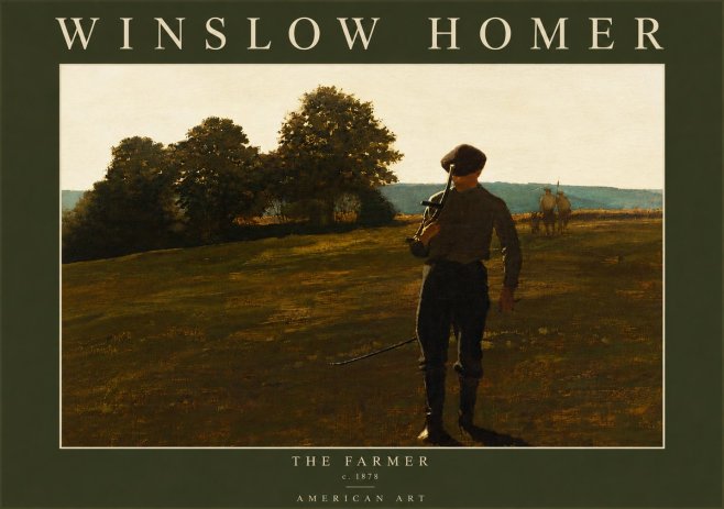 Winslow Homer The Farmer No6 - Plakát