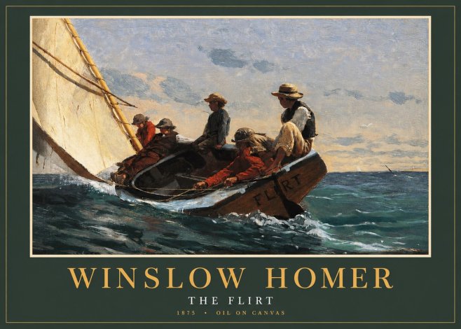 Winslow Homer The Flirt No2 - Plakát