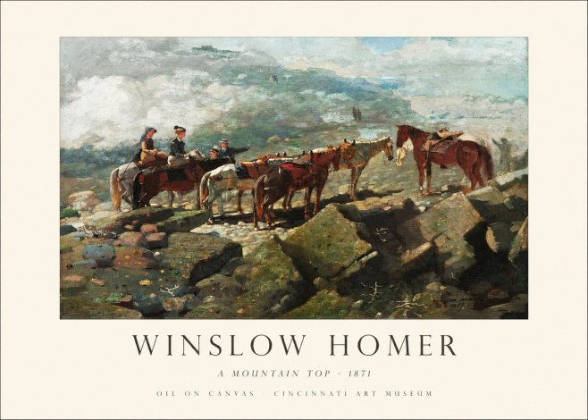 Winslow Homer A Mountain Top No1 - Plakát