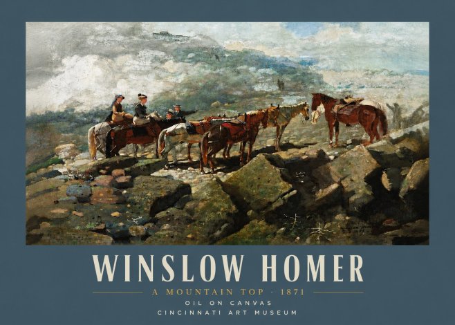 Winslow Homer A Mountain Top No4 - Plakát