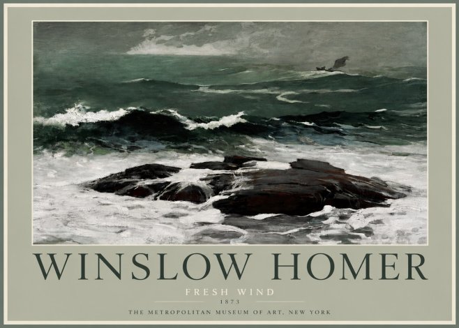 Winslow Homer Fresh Wind No2 - Plakát