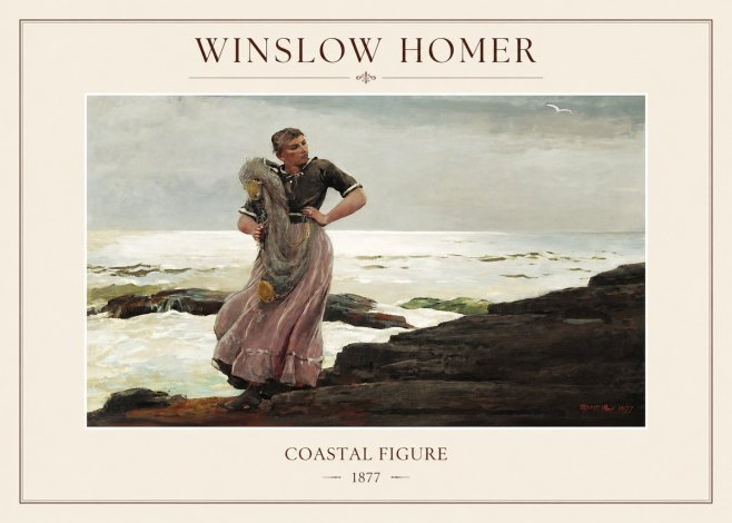 Winslow Homer Coastal Figure No1 - Plakát