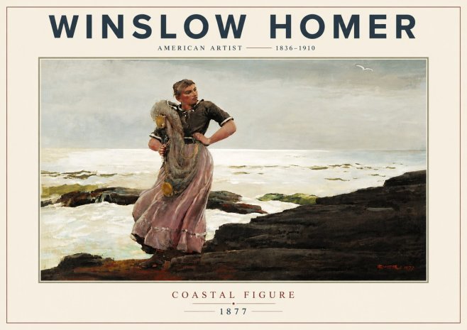 Winslow Homer Coastal Figure No6 - Plakát