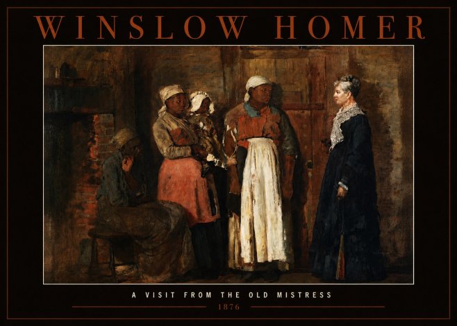 Winslow Homer A Visit from the Old Mistress No2 - Plakát