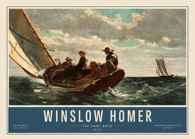 Winslow Homer The Dory Boys No3 - Plakát