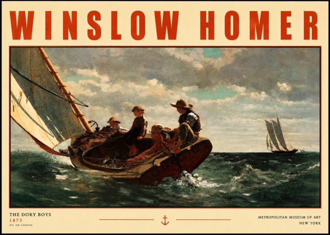 Winslow Homer The Dory Boys No4 - Plakát