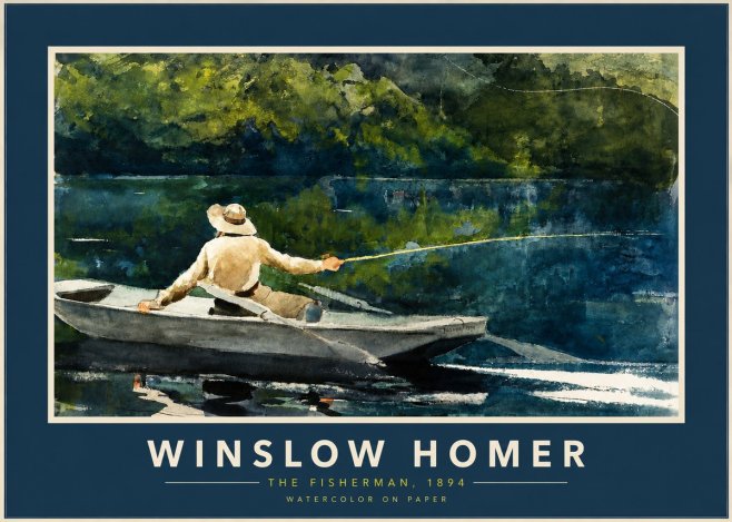 Winslow Homer The Fisherman, 1894 No2 - Plakát