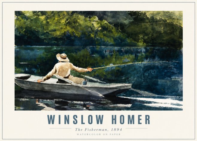 Winslow Homer The Fisherman, 1894 No3 - Plakát