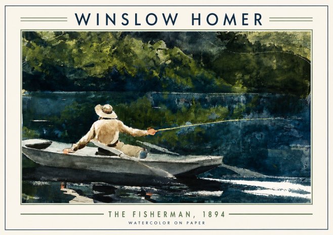 Winslow Homer The Fisherman, 1894 No4 - Plakát