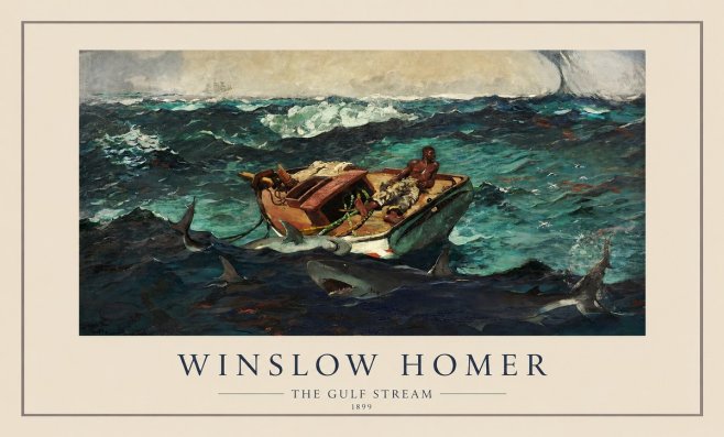 Winslow Homer The Gulf Stream No1 - Plakát