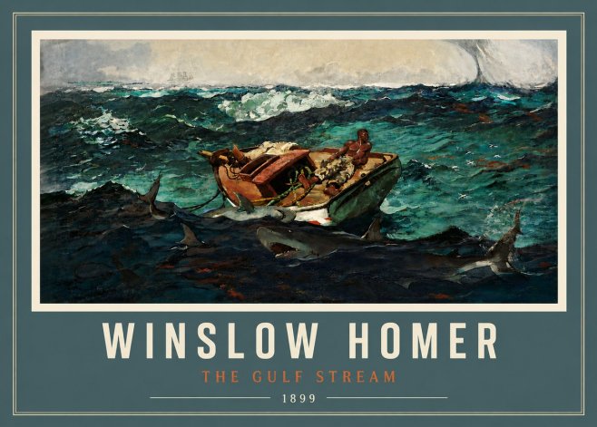 Winslow Homer The Gulf Stream No4 - Plakát