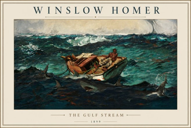 Winslow Homer The Gulf Stream No5 - Plakát