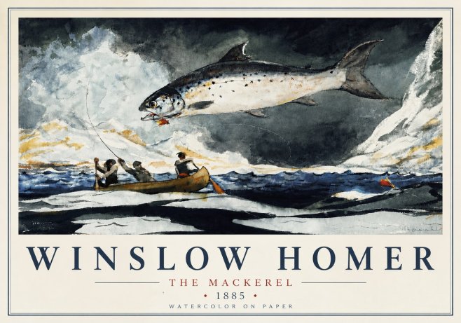 Winslow Homer The Mackerel No6 - Plakát