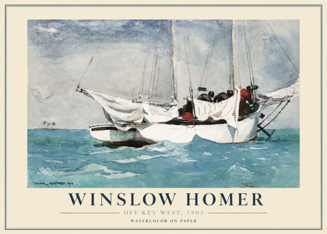 Winslow Homer Off Key West, 1903 No4 - Plakát