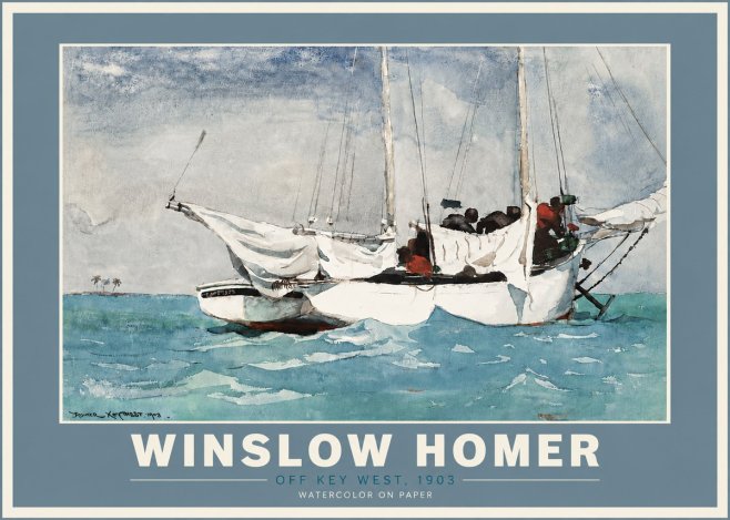 Winslow Homer Off Key West, 1903 No5 - Plakát