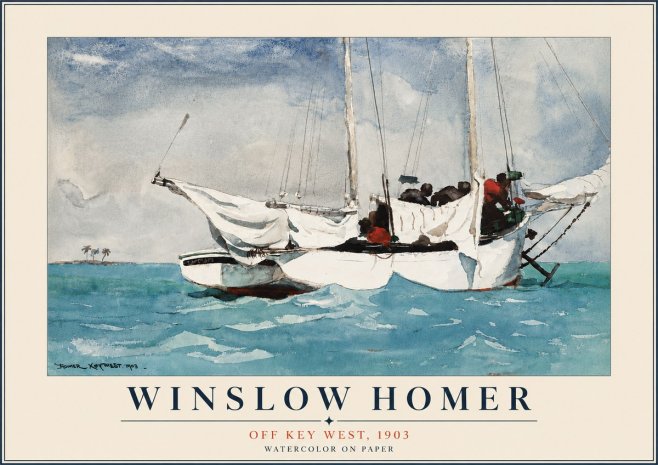 Winslow Homer Off Key West, 1903 No6 - Plakát