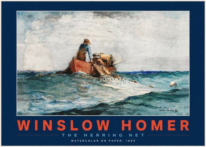 Winslow Homer The Herring Net II No3 - Plakát